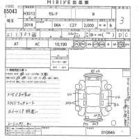 Nissan SERENA лот № 85043 оценка 3  с аукциона в Японии 11