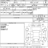 Mazda CX-3 лот № 33536 оценка R  с аукциона в Японии 11