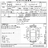 Toyota RACTIS лот № 10173 оценка 3.5  с аукциона в Японии 10