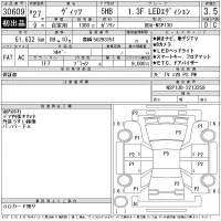 Toyota VITZ лот № 30609 оценка 3.5  с аукциона в Японии 11
