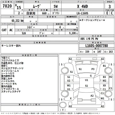 Daihatsu MOVE  с аукциона в Японии