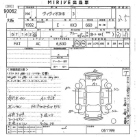 Subaru VIVIO лот № 90062 оценка 3.5  с аукциона в Японии 10