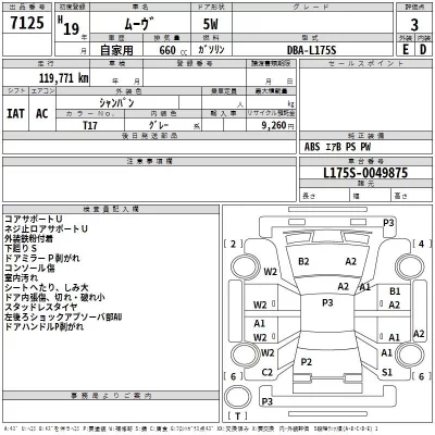 Daihatsu MOVE  с аукциона в Японии
