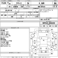 Toyota RACTIS лот № 7128 оценка RA  с аукциона в Японии 2