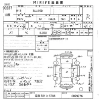 Mitsubishi MINICA лот № 90237 оценка R  с аукциона в Японии 10