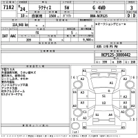 Toyota RACTIS лот № 7182 оценка 3  с аукциона в Японии 2