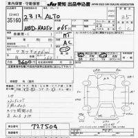 Suzuki ALTO VAN лот № 35160 оценка 3.5  с аукциона в Японии 9