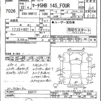 Nissan MARCH лот № 7026 оценка RA  с аукциона в Японии 4