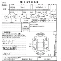 Honda FIT лот № 30024 оценка 3.5  с аукциона в Японии 10
