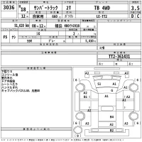 Subaru SAMBAR лот № 3036 оценка 3.5  с аукциона в Японии 2