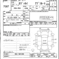 Honda ODYSSEY лот № 7087 оценка 3.5  с аукциона в Японии 4
