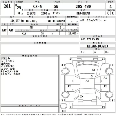 Mazda CX-5  с аукциона в Японии