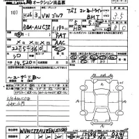 Volkswagen GOLF лот № 107 оценка 3.5  с аукциона в Японии 2