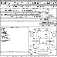 Toyota VELLFIRE лот № 6050 оценка 3.5  с аукциона в Японии 2