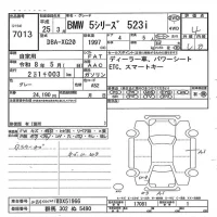 BMW 5-Series лот № 7013 оценка 4  с аукциона в Японии 7