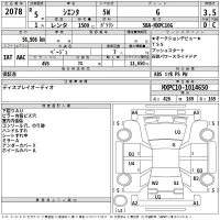 Toyota SIENTA лот № 2078 оценка 3.5  с аукциона в Японии 2