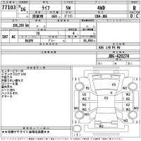 Honda LIFE лот № 77103 оценка R  с аукциона в Японии 2
