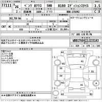Mercedes-Benz A CLASS лот № 77111 оценка 3.5  с аукциона в Японии 2