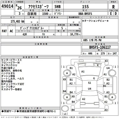 Mazda AXELA  с аукциона в Японии