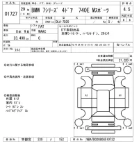BMW 7-Series лот № 1727 оценка 4.5  с аукциона в Японии 8