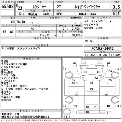 Hino RANGER  с аукциона в Японии