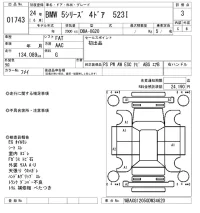 BMW 5-Series лот № 1743 оценка 3  с аукциона в Японии 8