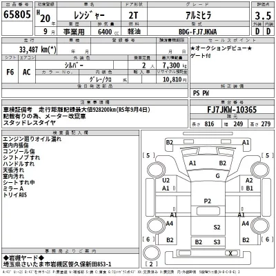 Hino RANGER  с аукциона в Японии