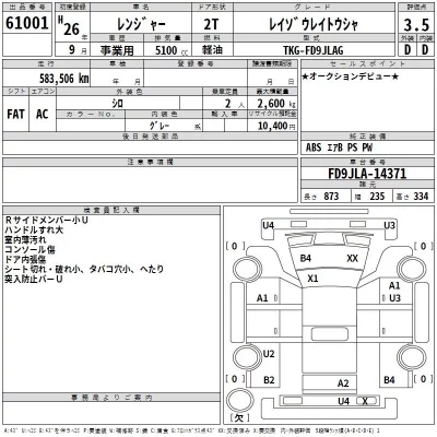 Hino RANGER  с аукциона в Японии