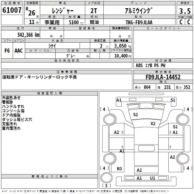 Hino RANGER  с аукциона в Японии