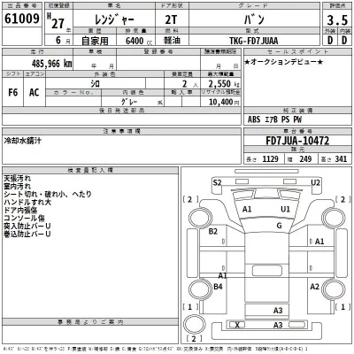 Hino RANGER  с аукциона в Японии