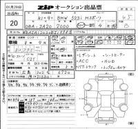 BMW 5-Series лот № 20 оценка 4.5  с аукциона в Японии 6