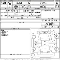 Honda N ONE лот № 3501 оценка RA  с аукциона в Японии 2