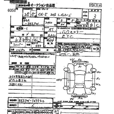 Mazda CX-5  с аукциона в Японии