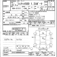 Fiat 500 лот № 2201 оценка R  с аукциона в Японии 5