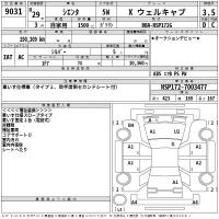 Toyota SIENTA лот № 9031 оценка 3.5  с аукциона в Японии 2