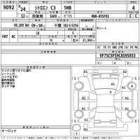 Citroen C3 лот № 9092 оценка 4  с аукциона в Японии 2