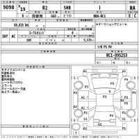 Subaru R2 лот № 9098 оценка RA  с аукциона в Японии 2