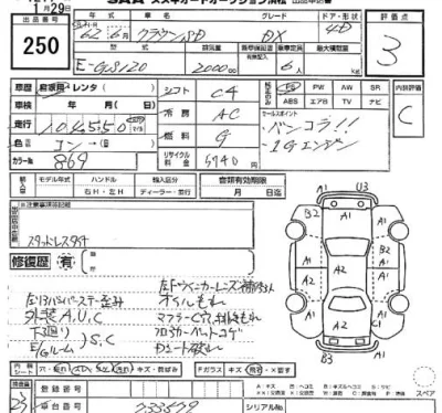 Toyota CROWN  с аукциона в Японии