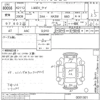 Mitsubishi I-MIEV лот № 80056 оценка 3.5  с аукциона в Японии 10