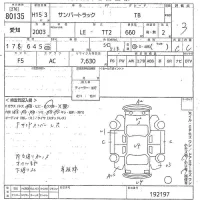 Subaru SAMBAR лот № 80135 оценка 3  с аукциона в Японии 8