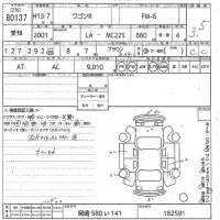Suzuki WAGON R лот № 80137 оценка 3.5  с аукциона в Японии 10