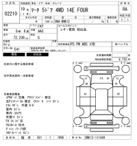 Nissan MARCH лот № 2210 оценка RA  с аукциона в Японии 6