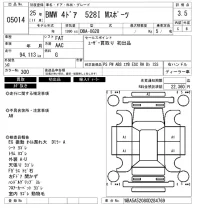 BMW 5-Series лот № 5014 оценка 3.5  с аукциона в Японии 6