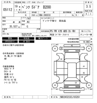 Mercedes-Benz B CLASS лот № 5112 оценка 3.5  с аукциона в Японии 6