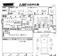 Toyota RAIZE лот № 3001 оценка 4  с аукциона в Японии 5