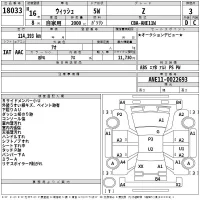 Toyota WISH лот № 18033 оценка 3  с аукциона в Японии 2