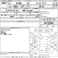 Honda N WGN лот № 3004 оценка 3.5  с аукциона в Японии 2