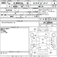 Honda N BOX лот № 3085 оценка 4  с аукциона в Японии 2