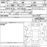 Daihatsu MIRA E S лот № 3090 оценка 5  с аукциона в Японии 2
