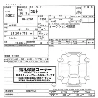Mitsubishi COLT лот № 5002 оценка   с аукциона в Японии 3